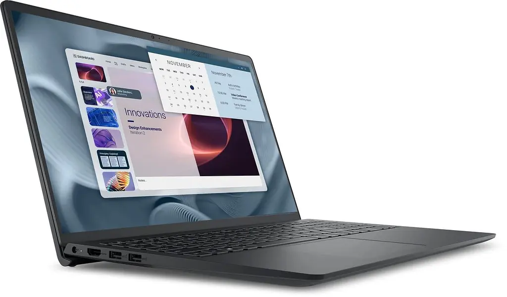 Ноутбук Dell 15.6 Pro 15 Essential FHD AG/Ryzen 5 7520U/8GB/512SSD/UMA/DOS/Black (PV15255MDO850UA_UBU) - фото 2