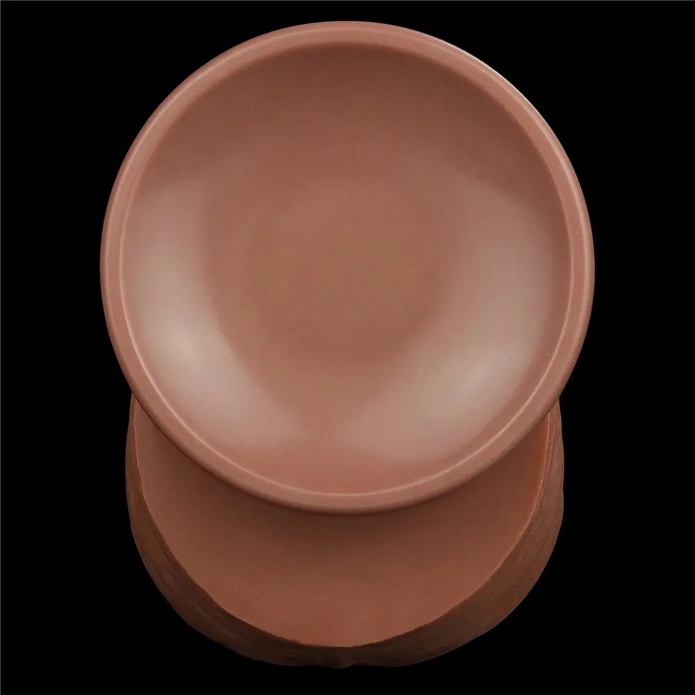 Фалоімітатор LoveToy Sliding-Skin Dual Layer Dong King Sized 31 см коричневий - фото 7