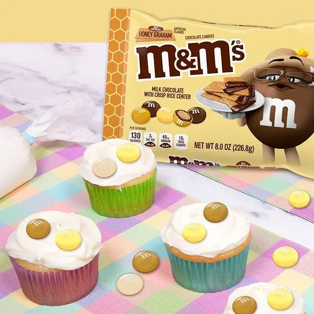 Драже M&M's Honey Graham Milk Chocolate 226.8g - фото 3