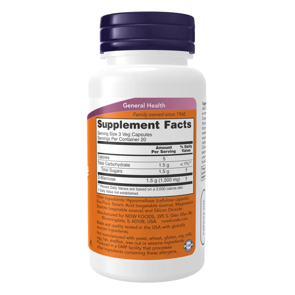 D-Mannose 500mg - 240 vcaps - фото 2