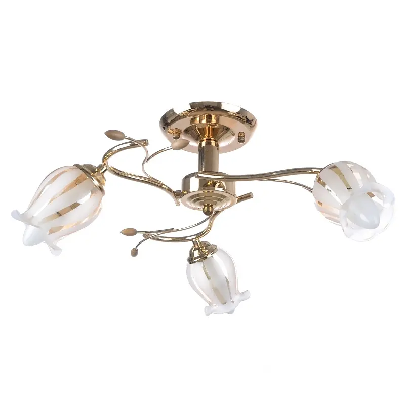 Люстра потолочная Brille флористика E14 40W G (LK-228C/3) - фото 1