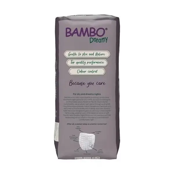 Нічні ЕКО підгузки -трусики для дівчаток Bambo Dreamy Night Pants (15-35 кг) 4-7 років. - фото 3