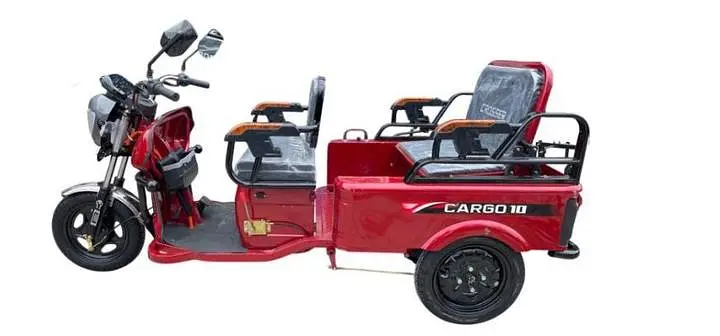 Электроскутер Грузопассажирский Crosser CARGO 10 трехколесный (1500W 60V, 32Ah) Красный - фото 2