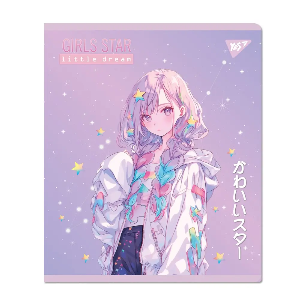Зошит Yes Anime star А5 12 аркушів клітинка (767489), в асортименті - фото 4
