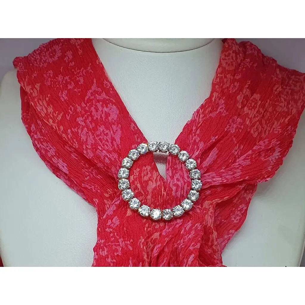 Срібна брошка Ірій з фіанітами. Артикул 9531 - фото 2