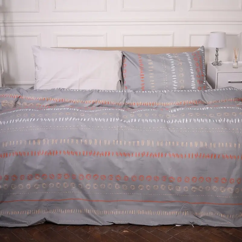 Наволочка MirSon Ranforce Elite 17-4841 Elisabetta 40х40 см коричнево-бежевая (2200009580147) - фото 2