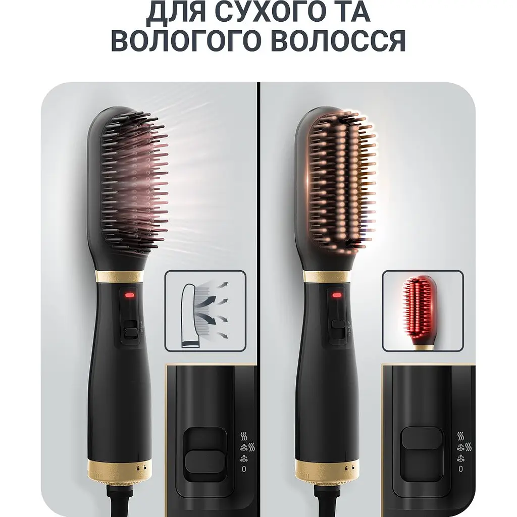 Щетка-выпрямитель Rowenta Powerstraight Air черная (UB5920F0) - фото 5