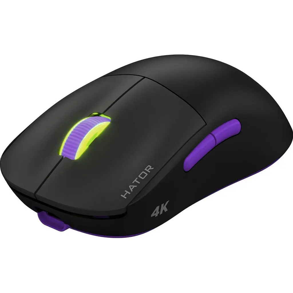 Мышь Hator Quasar 2 Ultra 4K Wireless Black/Lilac (HTM570BL) [116890] - фото 2
