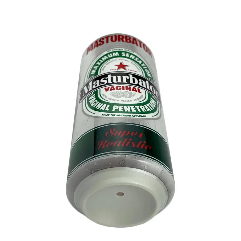 Мастурбатор-вагіна Alive Heineken Vagina II у вигляді банки пива, реалістичний - фото 5