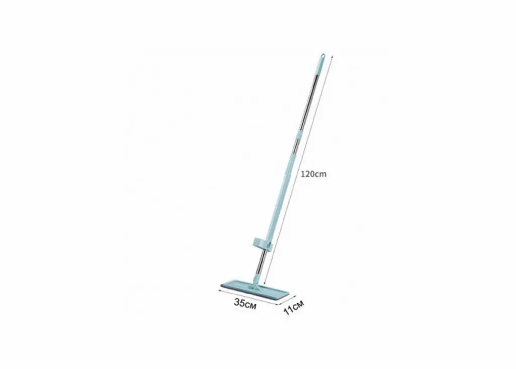 Швабра миюча Good Idea Spin Mop з віджимом 360 для миття підлог з мікрофіброю 120х35х11 см Бірюзовий - фото 4