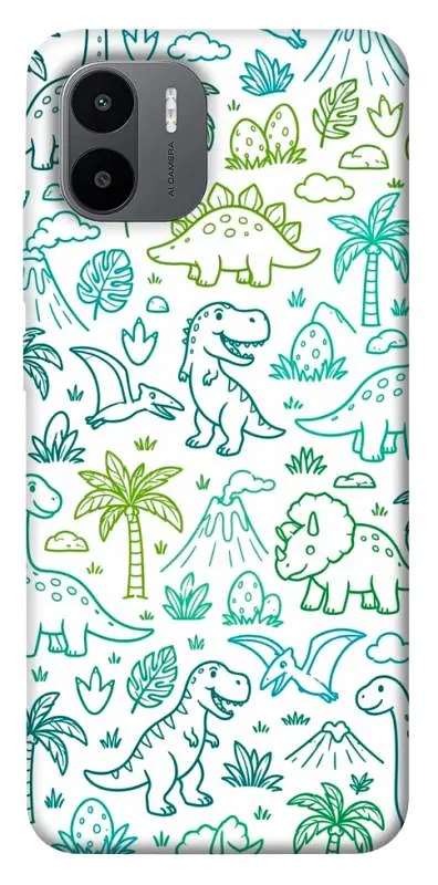 TPU чохол Demsky Dino pattern для Xiaomi Redmi A1 / A2