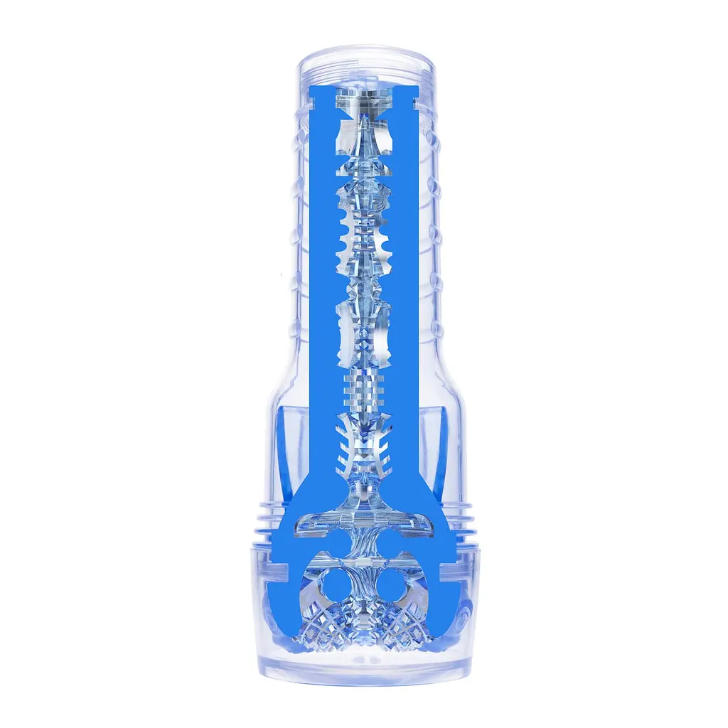 Мастурбатор Fleshlight Turbo Core Blue Ice, оральний секс (глибоке горло) - фото 5