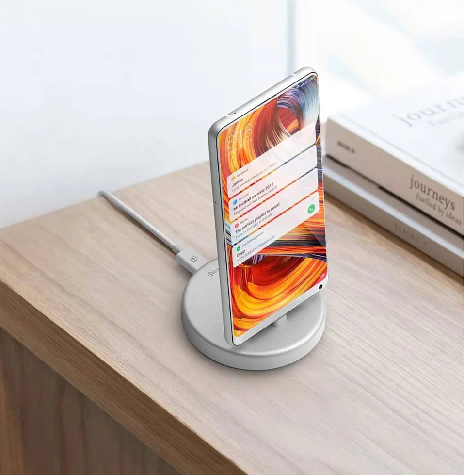 Зарядний пристрій Iqunix Panki Type-C Mobile Phone Charging Treasure Bracket Silver - фото 6
