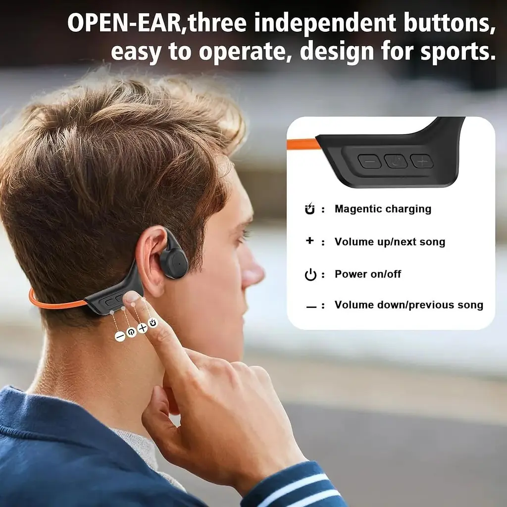 Навушники CelsusSound з кістковою провідністю та мікрофоном Bluetooth  - фото 8