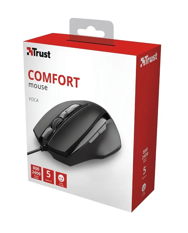 Компьютерная мышь Trust Voca USB-A черный teh0014045 - фото 9