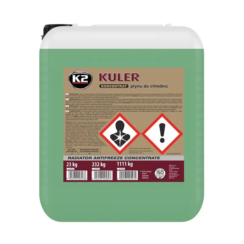 Антифриз K2 Kuler Long Life G11 зелений концентрат 23 кг (W416Z) - фото 2