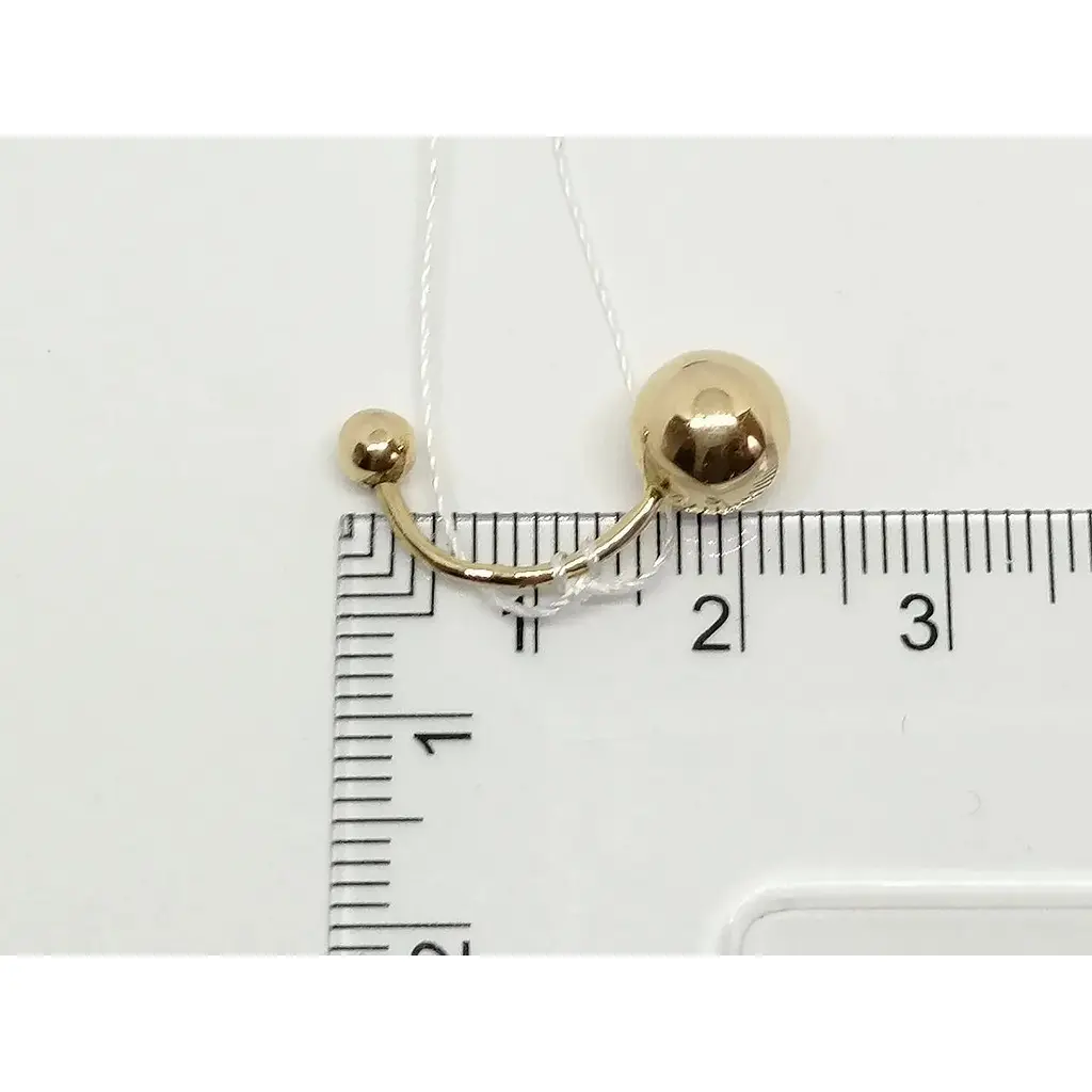 Золота сережка-пірсинг Імперія золота. ПС053И - фото 4