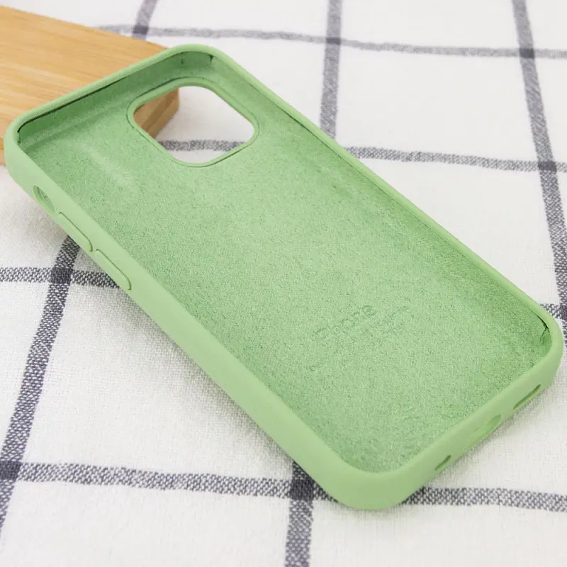 Чехол Silicone Case Full Protective (AA) для Apple iPhone 13 mini (5.4) Мятный / Mint - фото 3