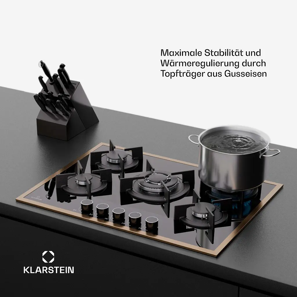Варильна поверхня газова Klarstein Klarstein Lumiflame (10046710) - фото 4