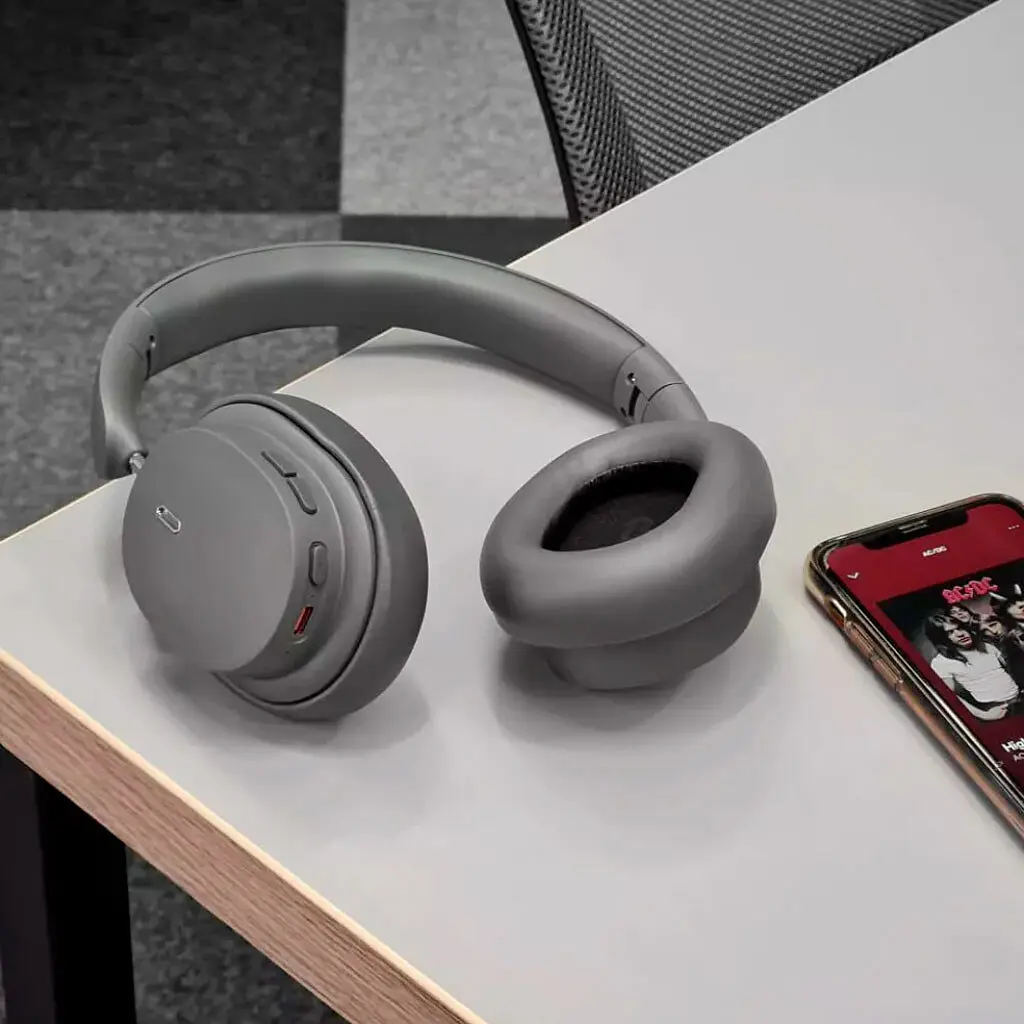 Беспроводные наушники Baseus Bowie D05 Wireless Headphones, BT5.3, AUX, 600mAh, 70h, Grey NGTD020213 - фото 5