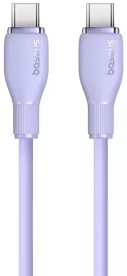 Кабель Baseus Pudding Series Fast Charging Cable Type-C to Type-C 100W 2m P10355702511-01 Purple - фото 2