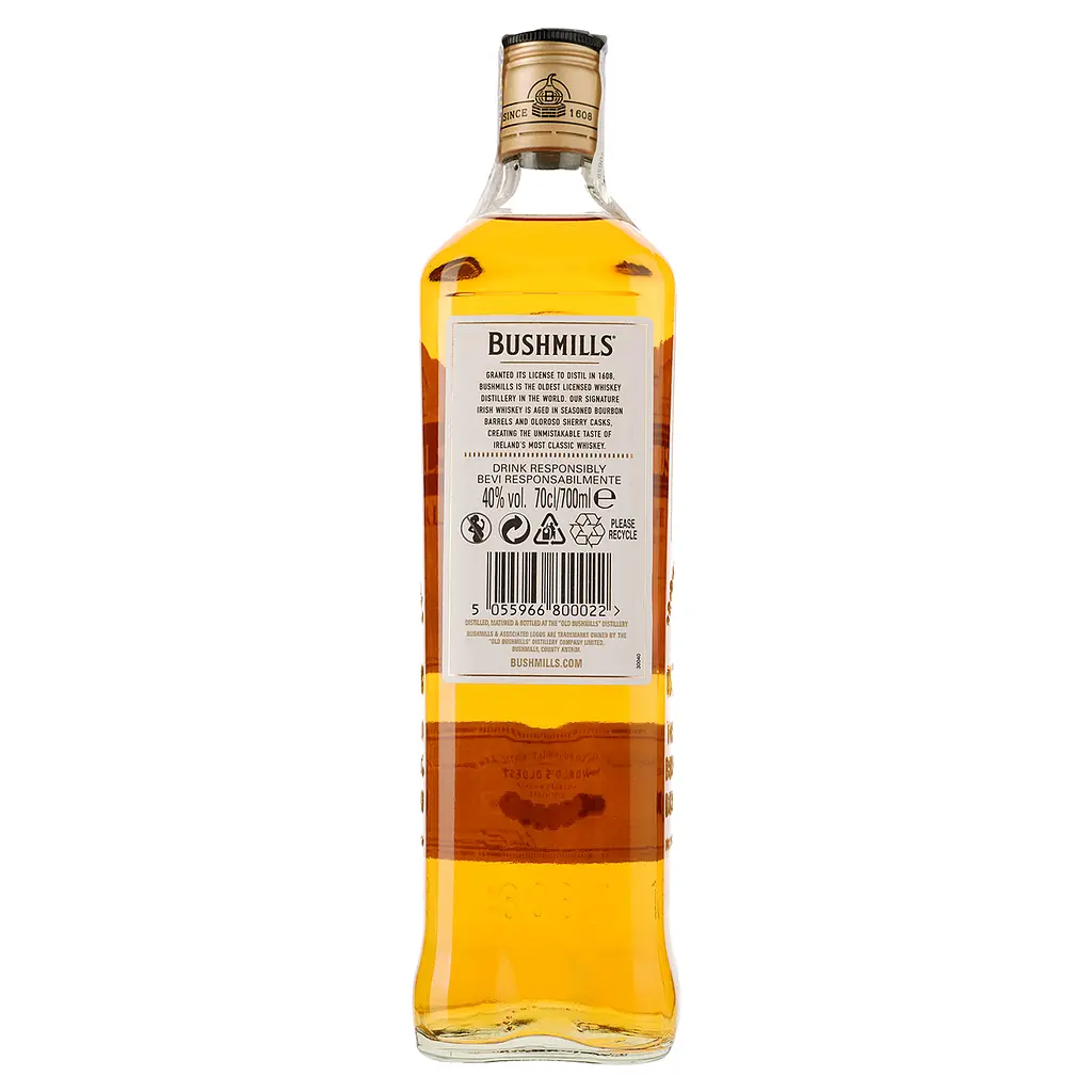 Упаковка віскі Bushmills Original 40% 4.2 л (0.7 л х 6 шт.) - фото 3