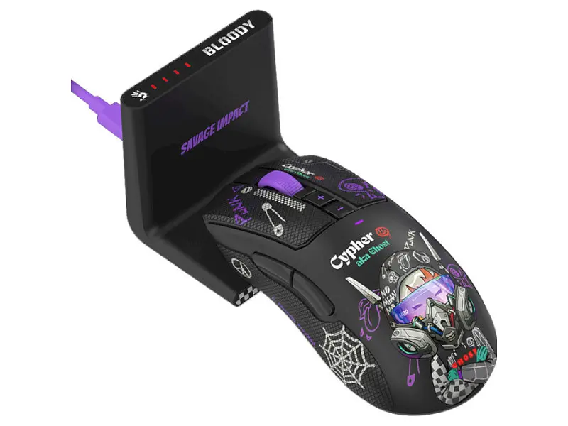 Миша A4Tech Bloody R73 Ultra Duo Cypher Ghost (4711421002370) - фото 5