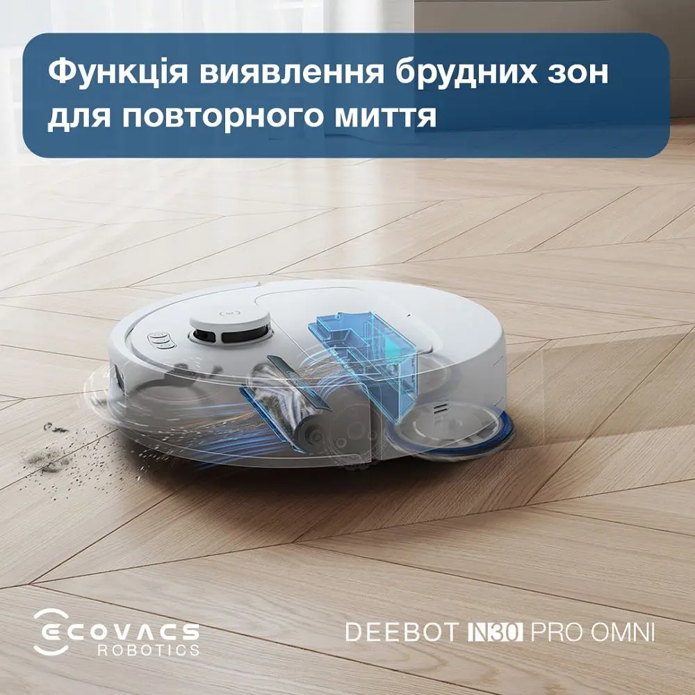 Робот-пилосос Ecovacs Omni N30 Pro (YDLX11-1) White (YDLX11-1 WHITE) - фото 5