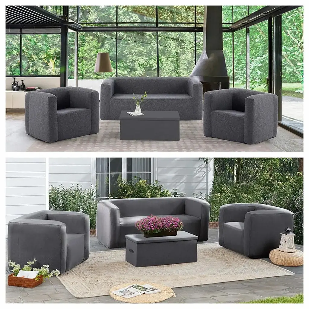 Надувной диван Wall Sticker SW-00002293 серый - фото 9