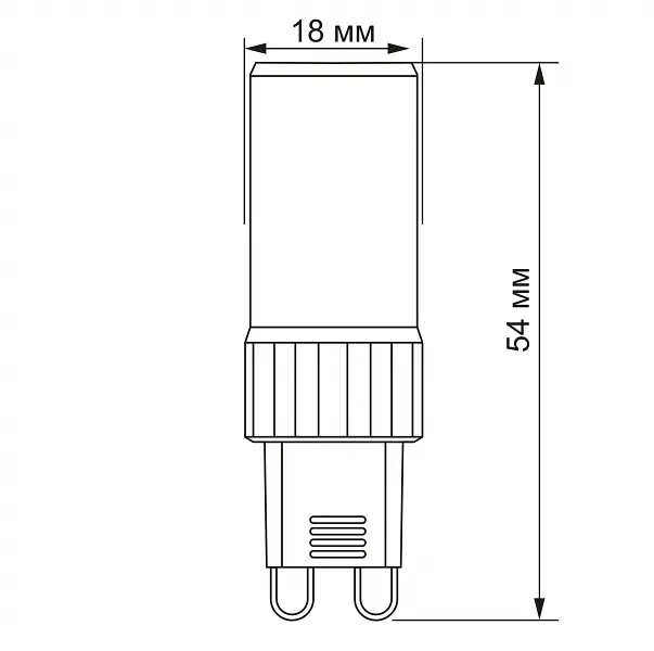 LED лампа VIDEX G9S 4W G9 4100K - фото 3
