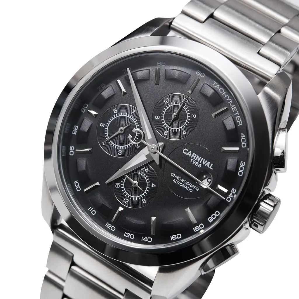 Наручний годинник чоловічий Carnival Genius Prime Silver 2 ремінці Сріблястий (3599) - фото 2
