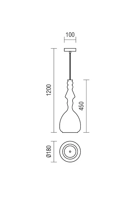 Подвесной светильник Redo AMBIX SU 1X40W E27 COFFEE (5.1.1) 01-2939 - фото 2