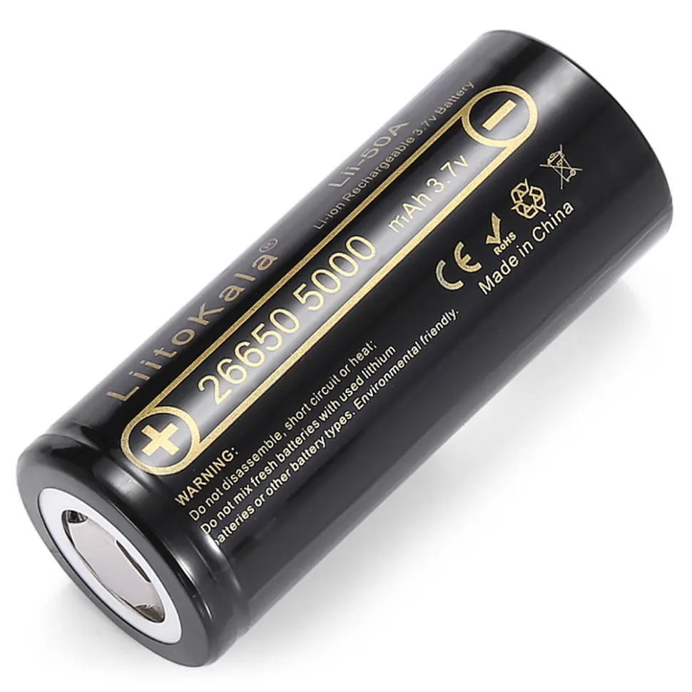 Акумулятор 26650 Liitokala 5000mAh 20A Li-ion (Lii-50A) - фото 2