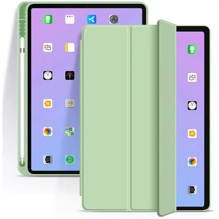 Чехол-книжка BeCover Tri Fold Soft TPU с креплением Apple Pencil для Apple iPad Air 4 10.9 2020/2022 Green (706750) - фото 3