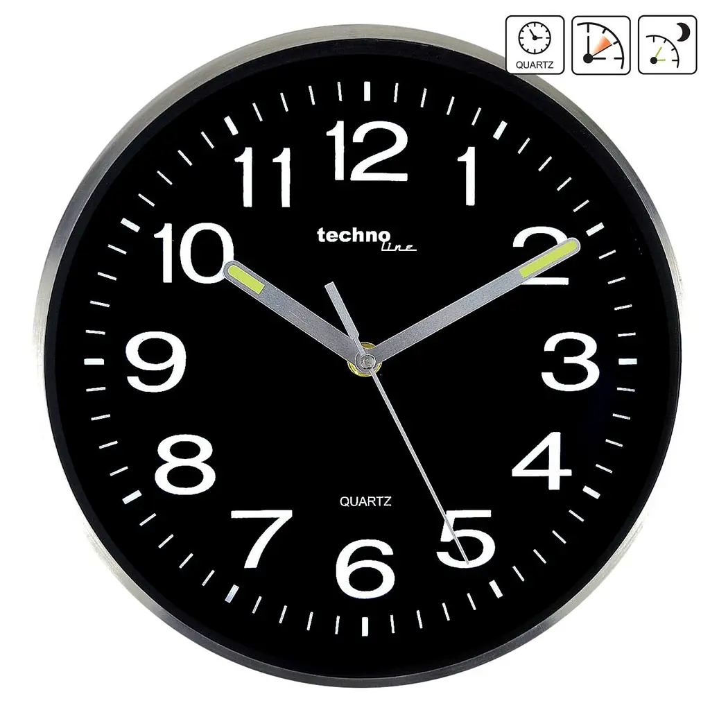 Годинник настінний Technoline WT7620 Black/Silver (WT7620) - фото 2