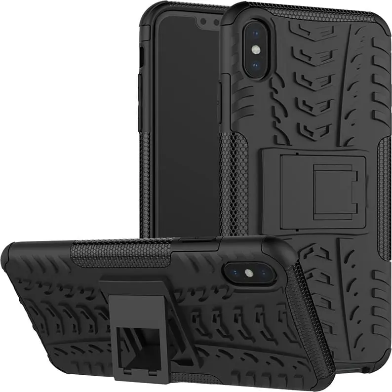 Чохол-накладка Toto Dazzle Kickstand 2 in 1 Case Apple iPhone XS Max Black - фото 2