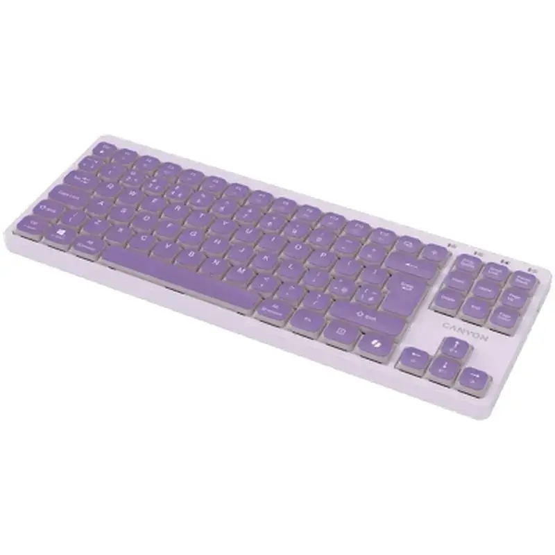 Клавіатура Canyon OnType 10 TKL Mechanical Silent Low-profile USB UA Violet (CNS-HKB10V) - фото 5