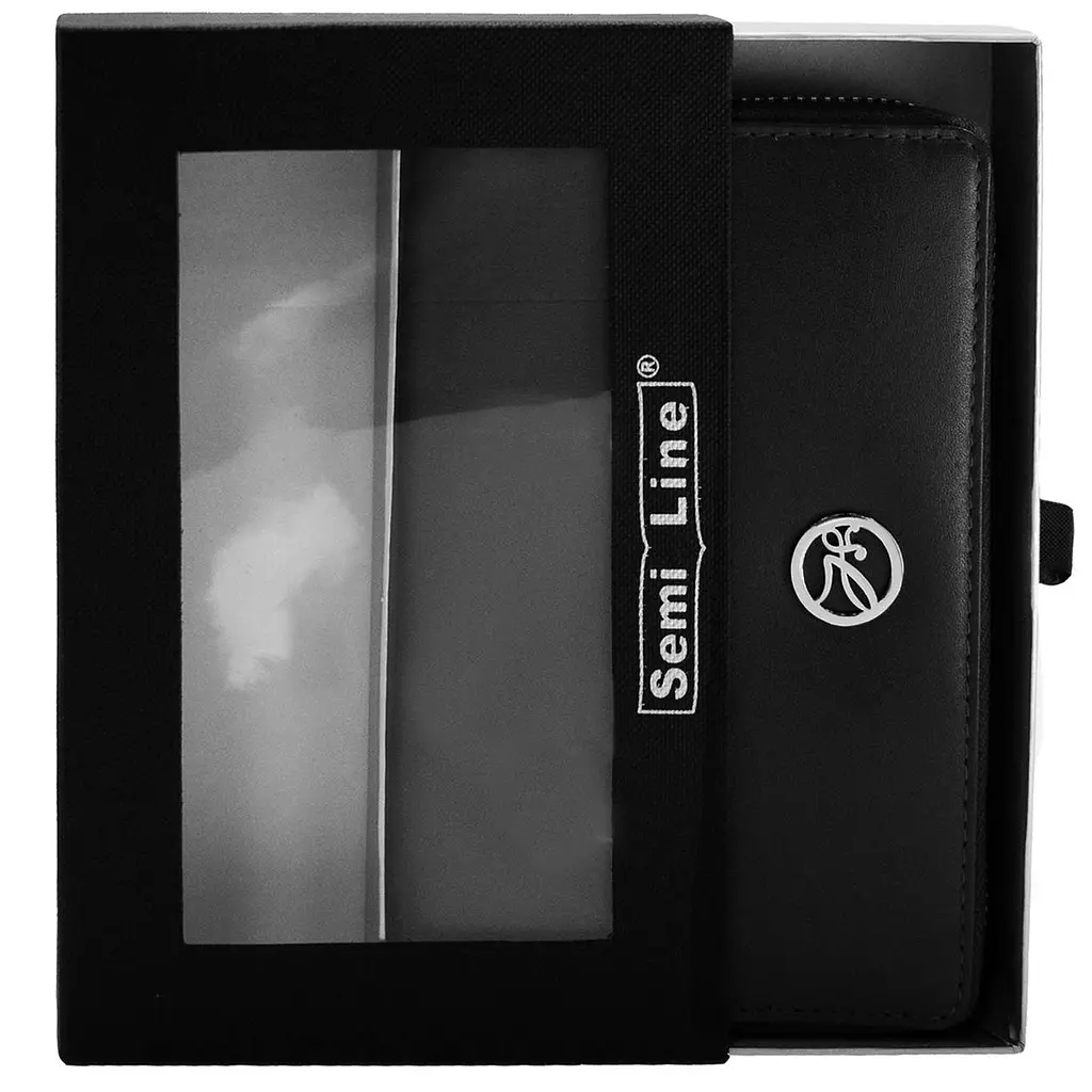 Кошелек женский кожаный Semi Line RFID Black (P8271-0) - фото 3