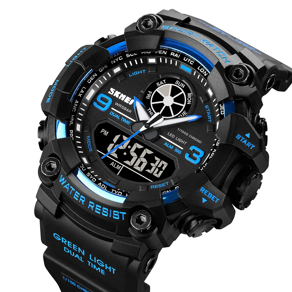 Наручний годинник чоловічий Skmei 1818 Blue, 1818BU (12268) - фото 3