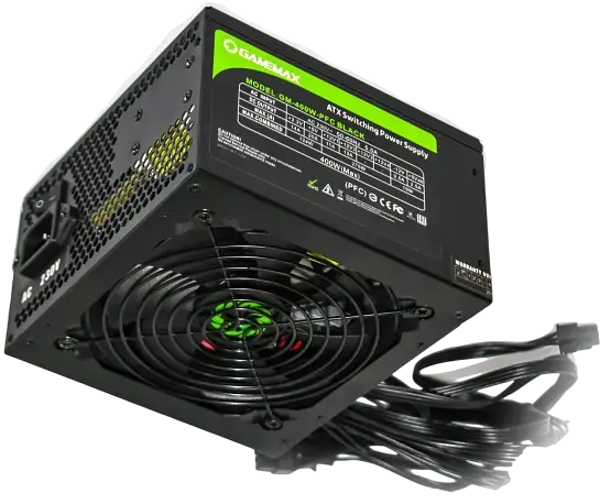 Блок живлення GameMax GM-400-PFC 400W Black (GM-400-PFC Black) - фото 2