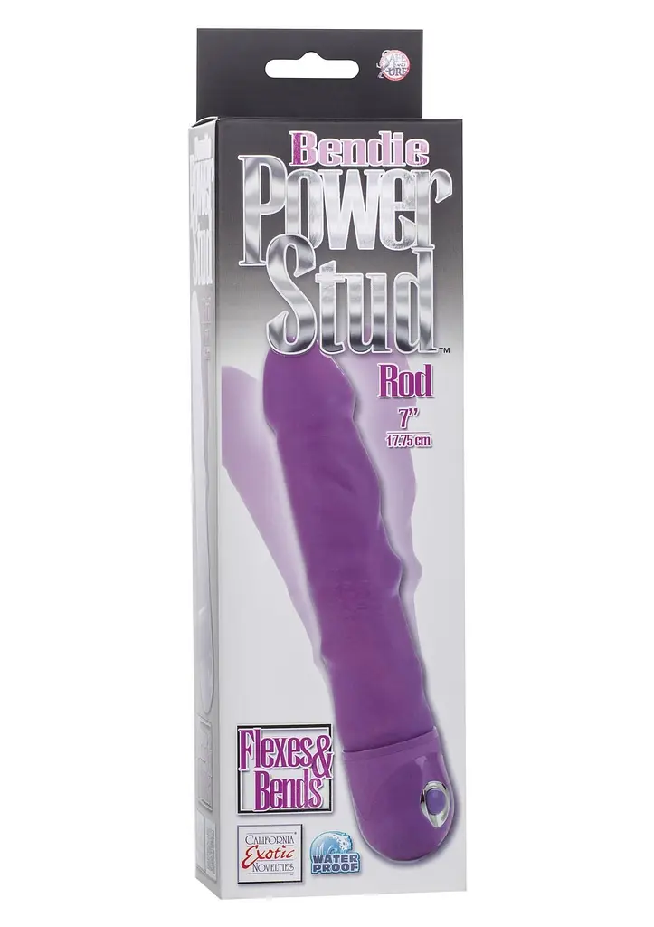 Вібратор Calexotics Bendie Stud Rod, 17.8 см (фіолетовий) - фото 2