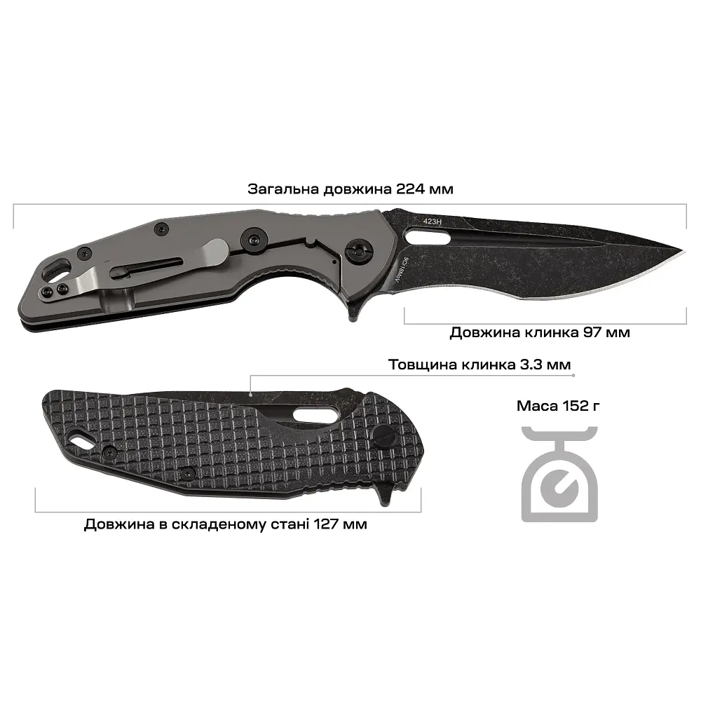 Ніж Skif Defender II BSW Black - фото 9