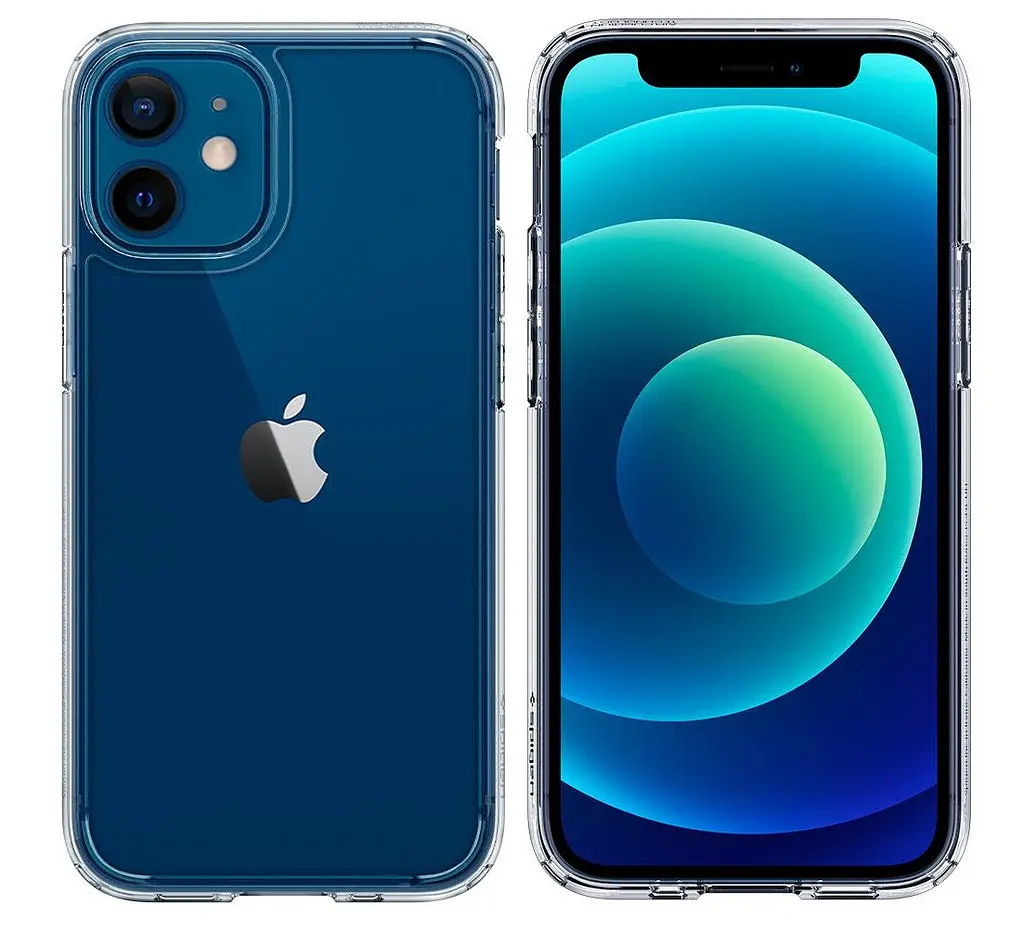 Оригінальний протиударний чохол Spigen Ultra Hybrid для iPhone 12 Mini Crystal Clear (ACS01542) - фото 3