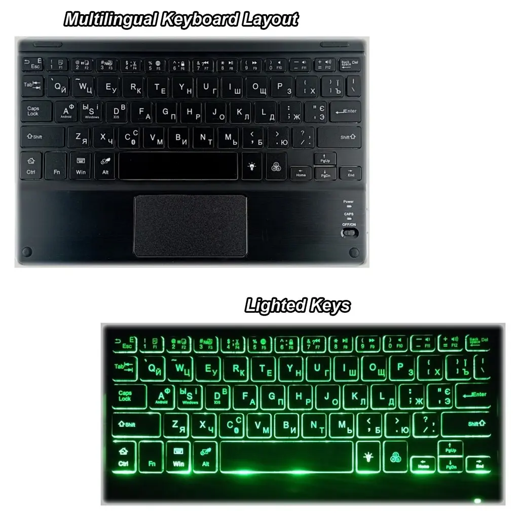 Чохол клавіатура Samsung Galaxy Tab S9 Plus / S9 FE+ / S10+ 12.4 SM X810 X816 X610 X616 X820 X826 BlueTooth Keyboard with TP - фото 10
