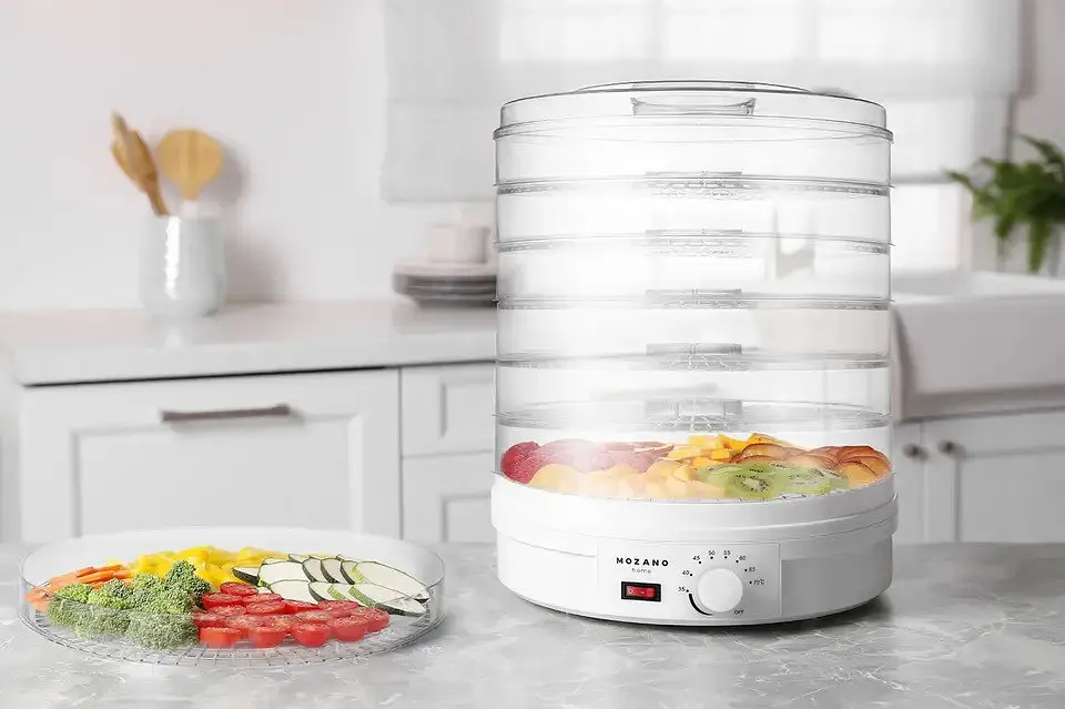Сушка для овочів та фруктів Mozano Food Dehydrator white - фото 4