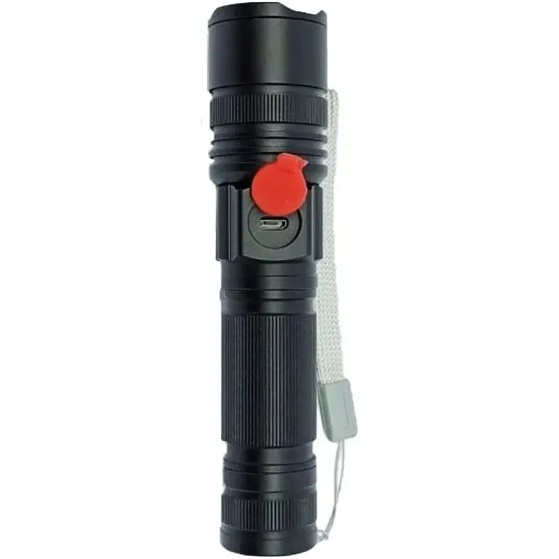 Ручной фонарь RB-244 аккумуляторный с зумом P90+COB Zoom Micro-USB - фото 2