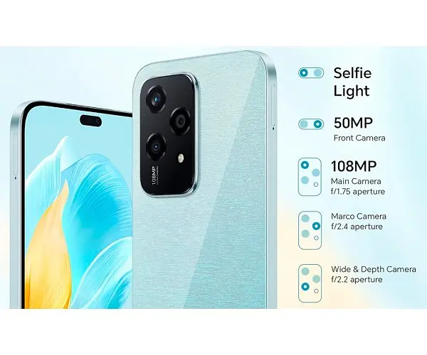 Смартфон Honor 200 Lite 12/256Gb Starry Blue (6936520846986) - фото 7