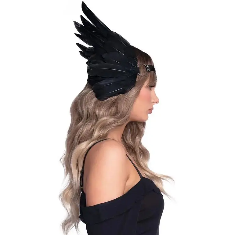 Повязка на голову с крыльями Leg Avenue Feather headband - фото 4