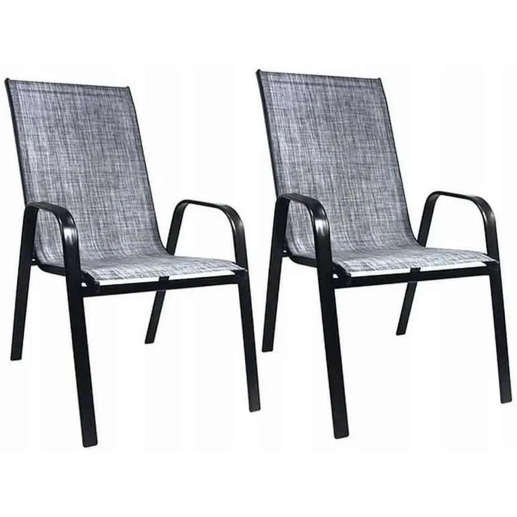 Комплект садових стільців Chomik Garden Line Cortina сірий - фото 7