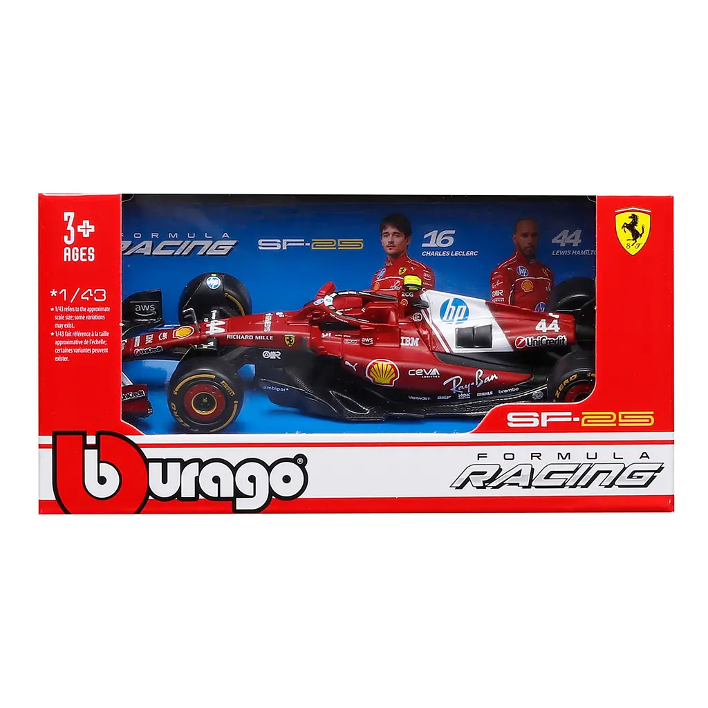 Автомодель Bburago Ferrari Racing SF-25 (18-36853) - фото 4